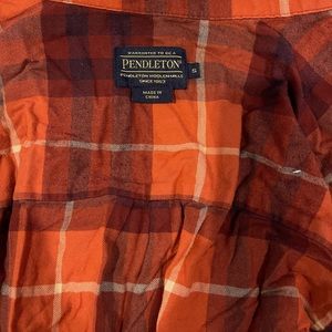 Orange Plaid Pendleton